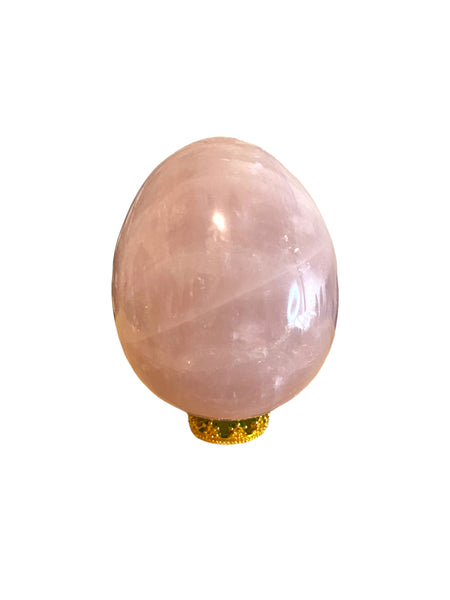 Rose Quartz Crystal Egg